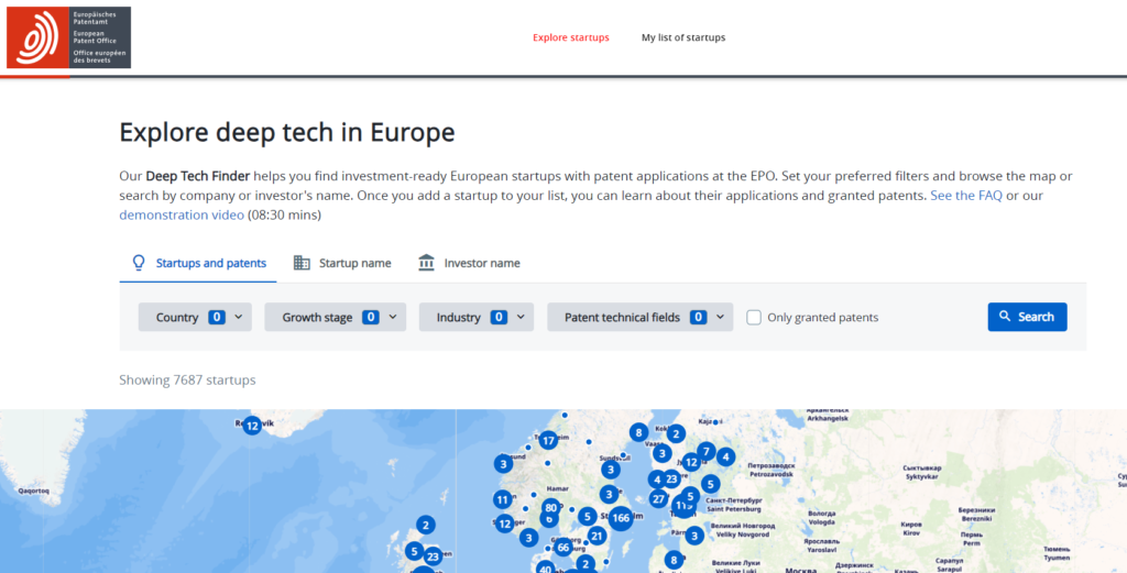 Deep Tech Finder EPO